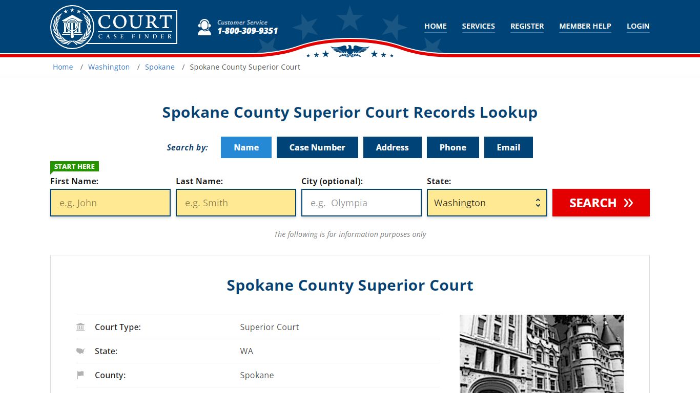 Spokane County Superior Court Records Lookup - CourtCaseFinder.com
